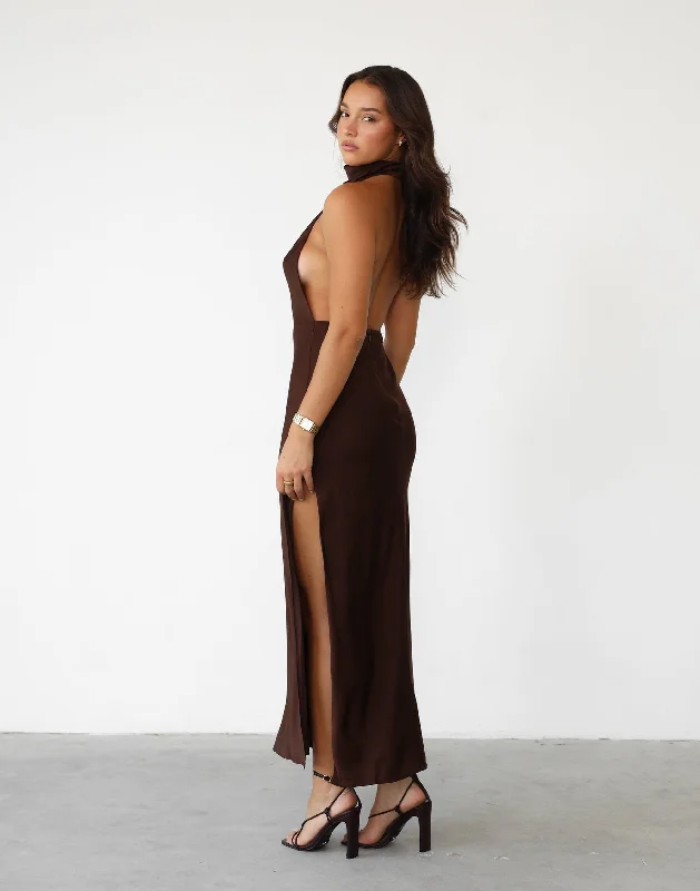Sweet Style Clara Maxi Dress (Cocoa)