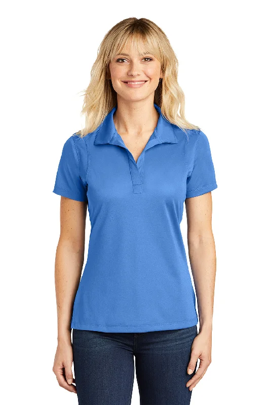 Refreshing Design Sport-Tek Womens Sport-Wick Moisture Wicking Short Sleeve Polo Shirt - Blue Lake Refreshing Design Sport-Tek Womens Sport-Wick Moisture Wicking Short Sleeve Polo Shirt - Blue Lake