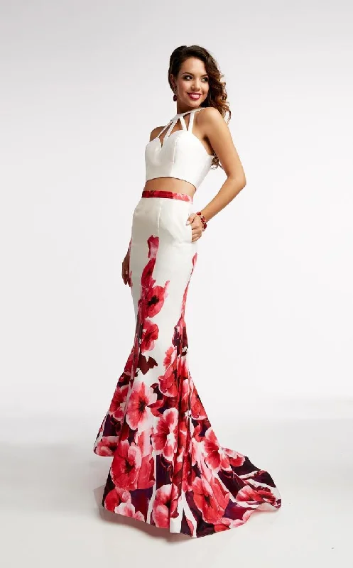 Personalized Design Jasz Couture - Floral Two-Piece Evening Dress  5949