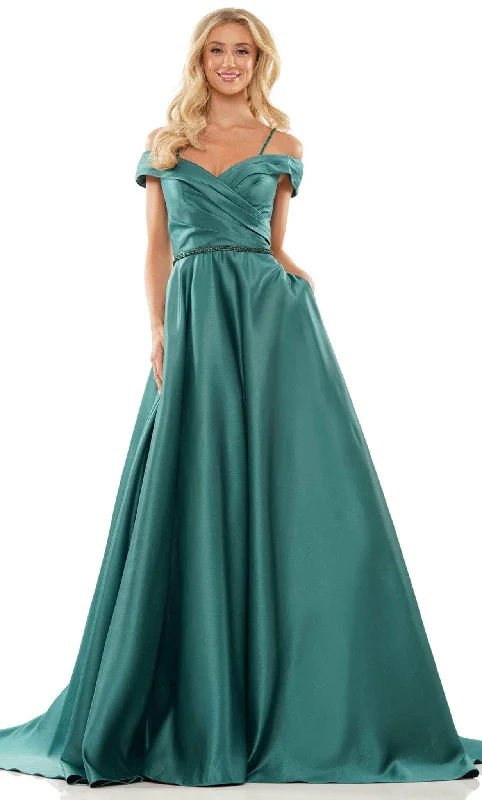 Fashionable And Fashionable Colors Dress 2938 - Off Shoulder Satin Prom Gown