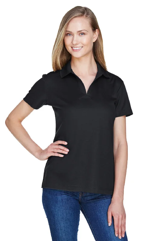 Basic Version Devon & Jones Womens CrownLux Performance Moisture Wicking Short Sleeve Polo Shirt - Black Basic Version Devon & Jones Womens CrownLux Performance Moisture Wicking Short Sleeve Polo Shirt - Black
