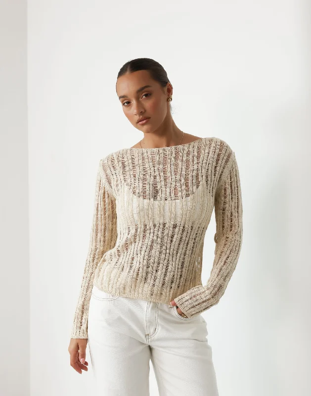 Personalized Outfit Cortez Top (Beige)