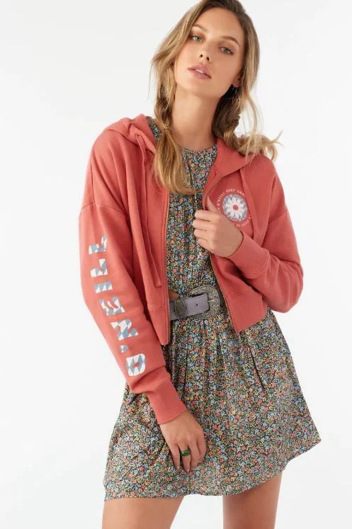 Refreshing Design O'neill Jackets Woman Fleece Zip-Up Hooded Sweatshir