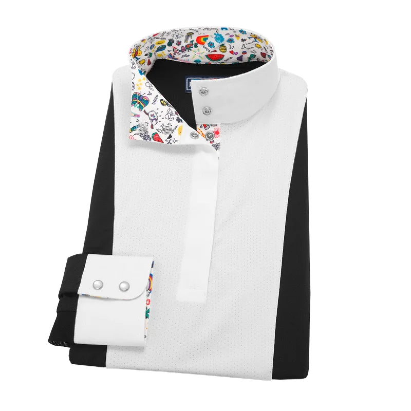 Refreshing Design Essex Classics Ladies Happy Doodles "Luna" Performance Show Shirt Refreshing Design Essex Classics Ladies Happy Doodles "Luna" Performance Show Shirt