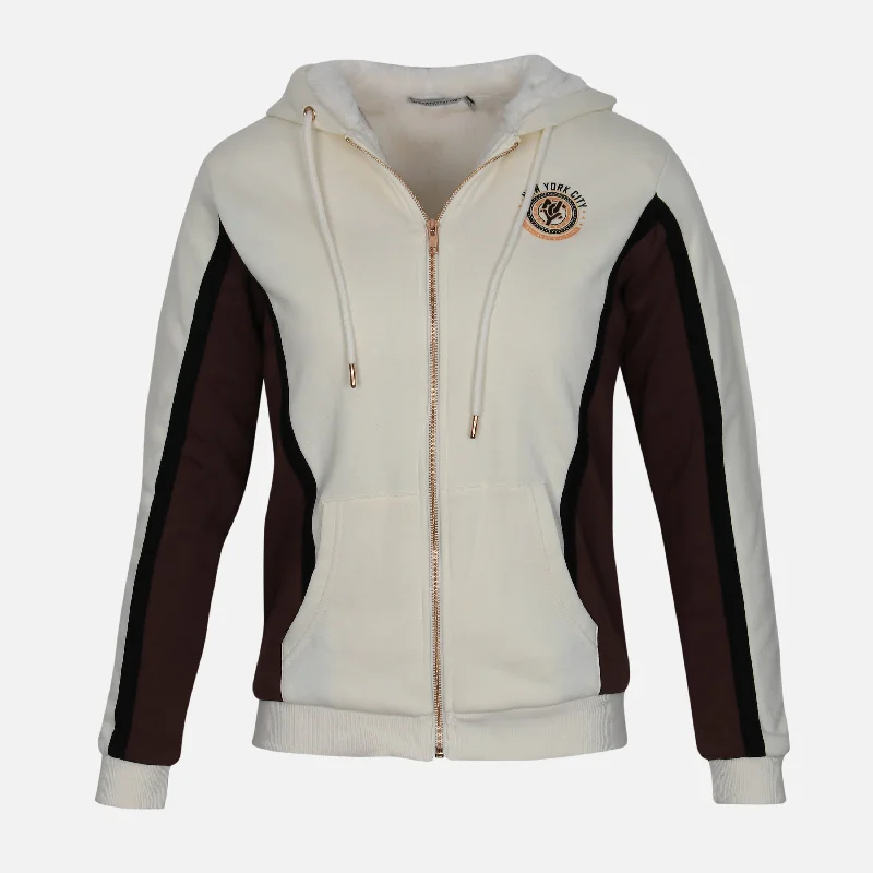 Basic Version LADIES FUR LINED FULLZIPPER HOODIE