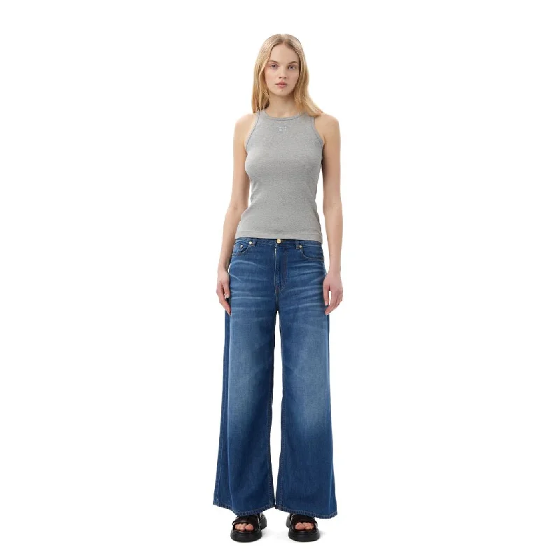 Comfortable Fashion Rib Tank Top (Paloma Melange)