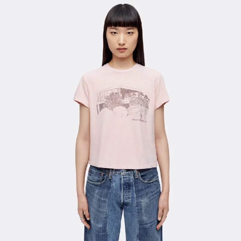 Lazy Home 50s Boxy "Kaufmann House" Tee (Peony)