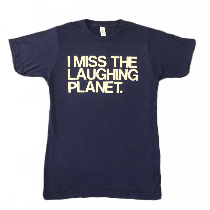 Embroidery Design I Miss The Laughing Planet T-shirt - Midnight