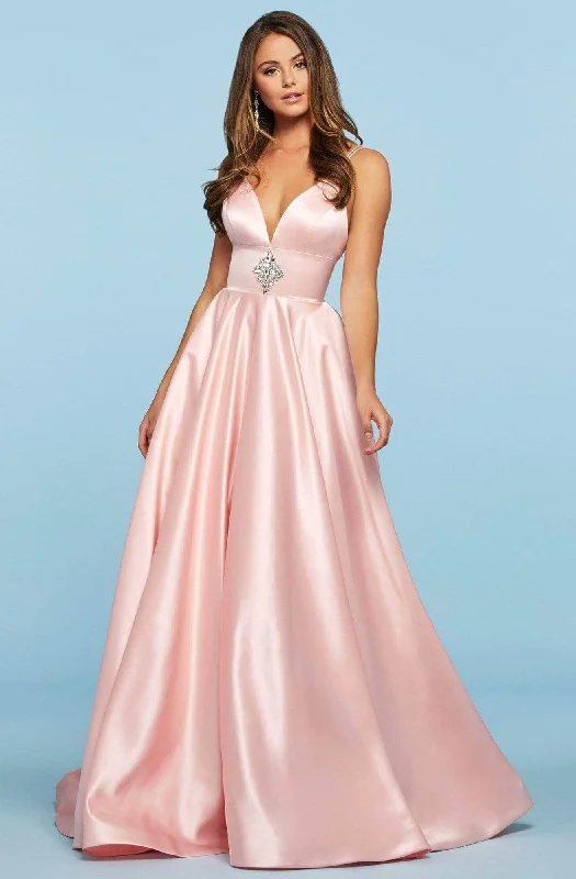 Exquisite Tailoring Sherri Hill - Dual Strap A-Line Prom Dress 53312