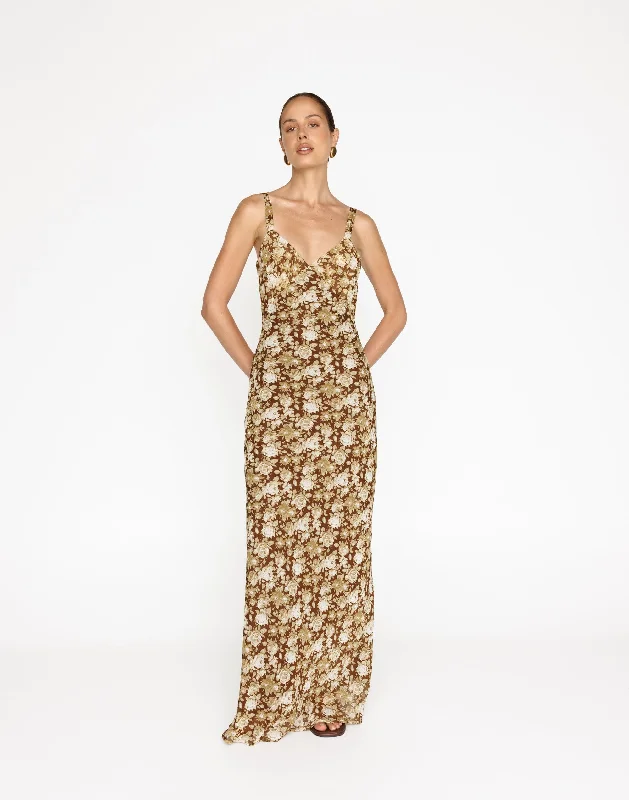 Casual And Comfortable Zaya Maxi Dress (Marigold)