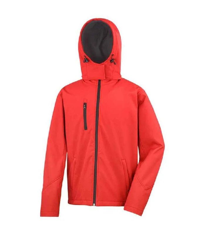 Fashionable Items Result Core Hooded Soft Shell Jacket | Red/Black
