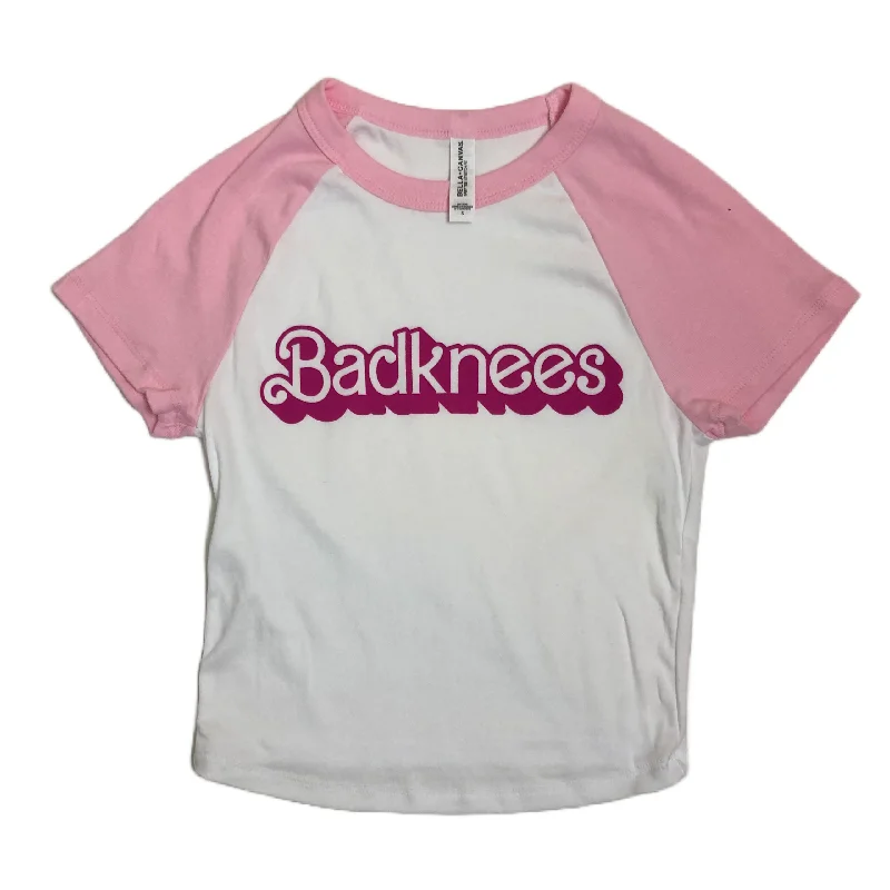 Comfortable Mind Badknees Barbie Raglan Baby Tee