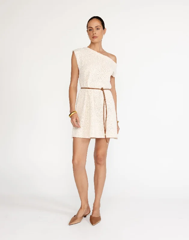Comfortable Fashion Kassie Mini Dress (Oat)