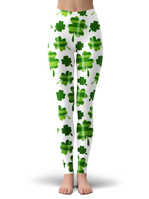 Eye-catching Personality Clover Patch Leggings