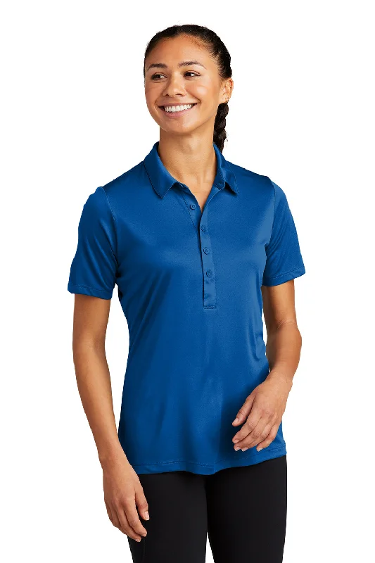 Short Design Sport-Tek Womens Moisture Wicking Short Sleeve Polo Shirt - True Royal Blue Short Design Sport-Tek Womens Moisture Wicking Short Sleeve Polo Shirt - True Royal Blue