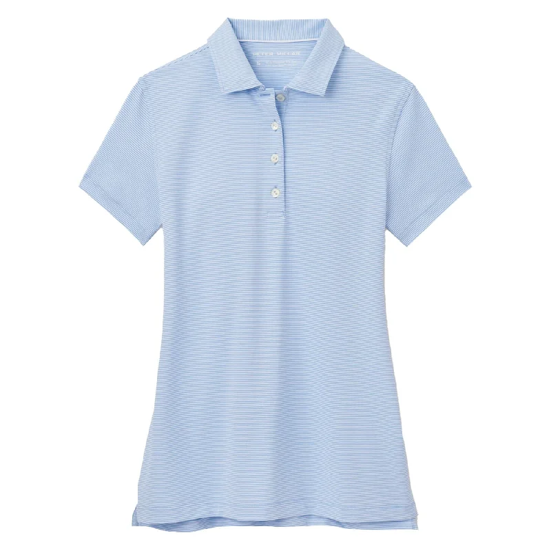 Perfect Tailoring Womens Jubilee Button Polo Cottage Blue - 2025