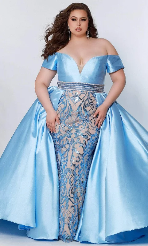 Exquisite Design Sydney's Closet - JK2213 Off-shoulder V-neck Long Gown