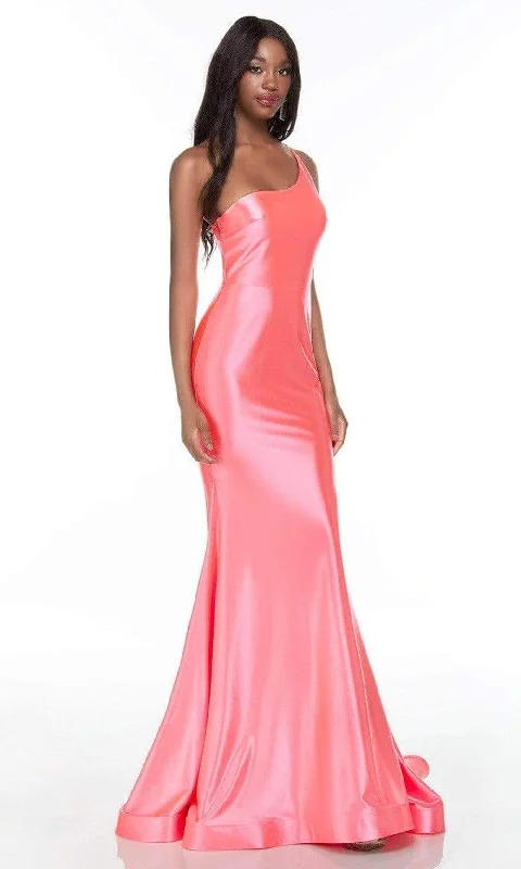 European And American Style Alyce Paris - 61171 Asymmetrical Bodice Gown