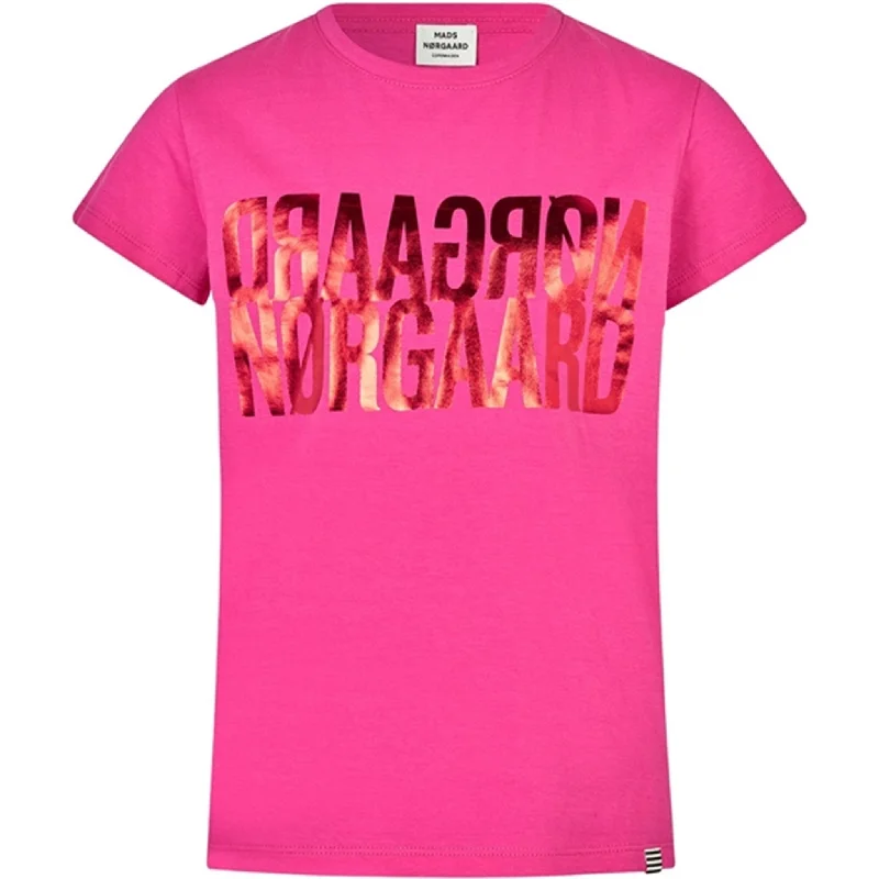 New Season Series Mads Nørgaard Single Organic Tuvina T-Shirt Fuchsia Purple