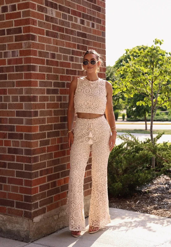 French Style Sand And Sea Bell Bottoms