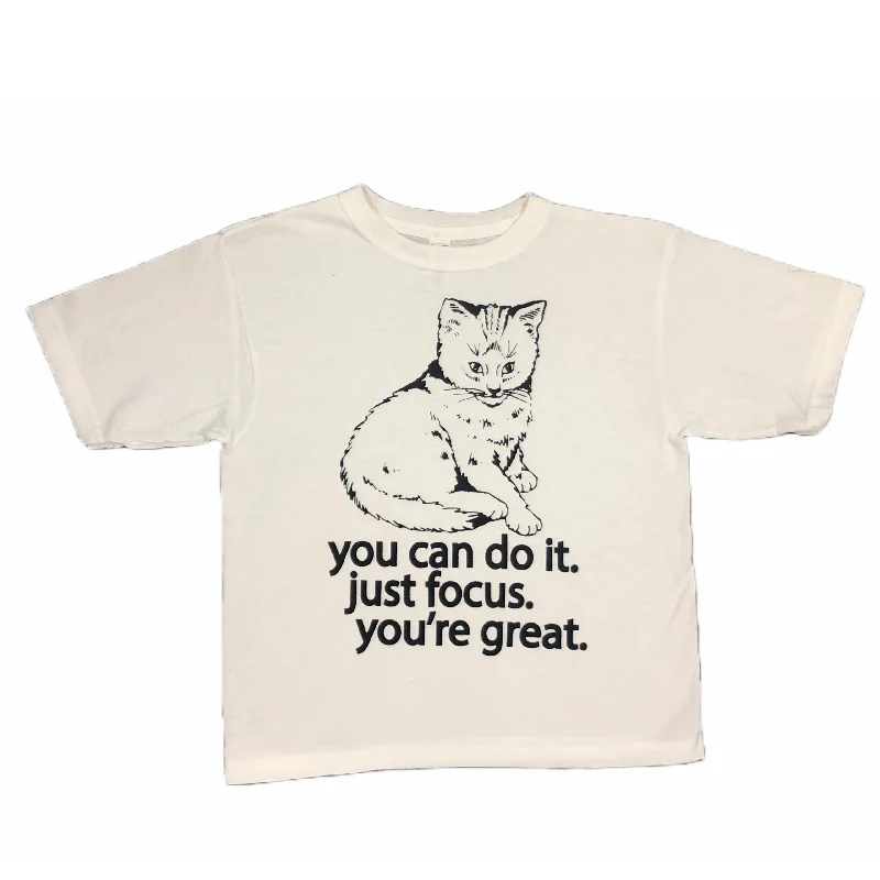 New Products Focus Cat Youth T-shirt - Decorate It!