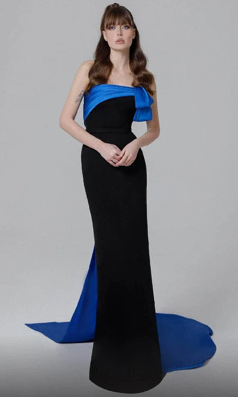 French Style MNM Couture N0463 - Strapless Overskirt Evening Dress