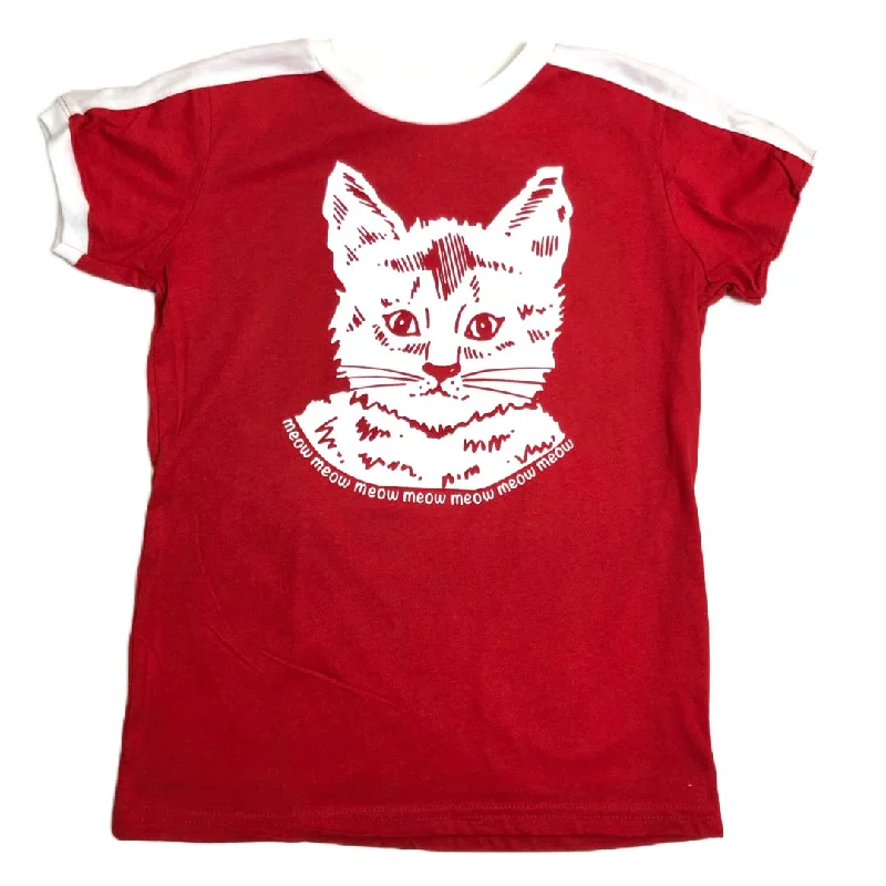 High Street Fashion Meow Cat T-Shirt - Youth