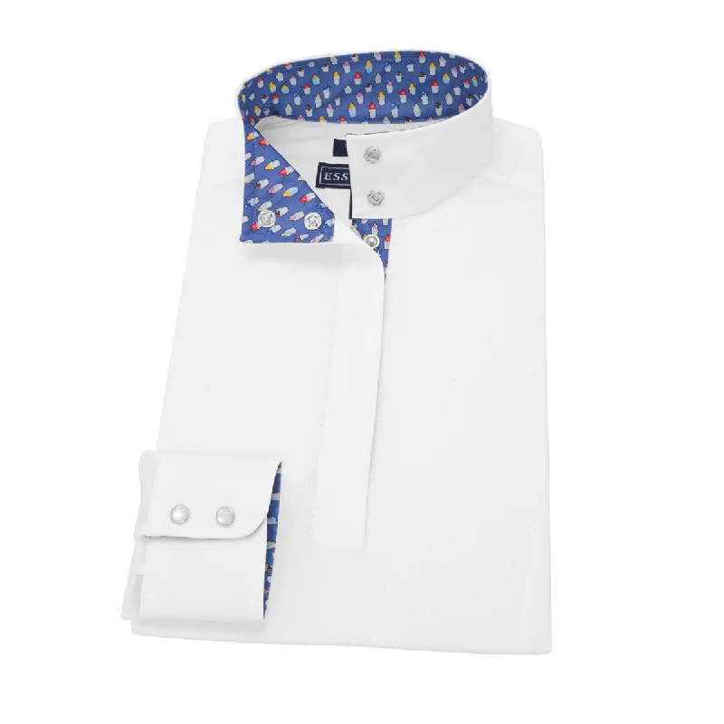 Sports Fashion Essex Classics Ladies "Snowcones" Talent Yarn Straight Collar Long Sleeve Show Shirt