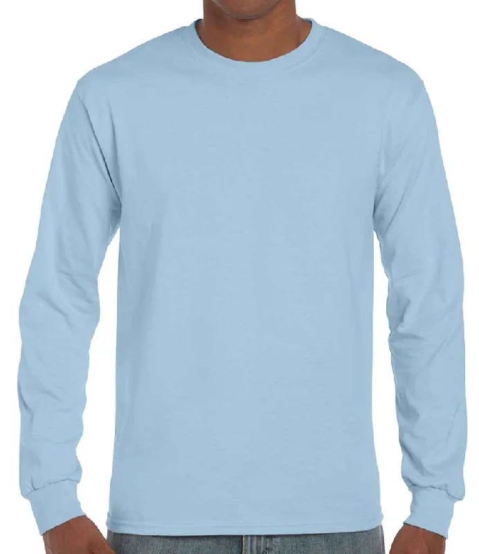 Personalized Wear Gildan Ultra Cotton™ Long Sleeve T-Shirt | Light Blue