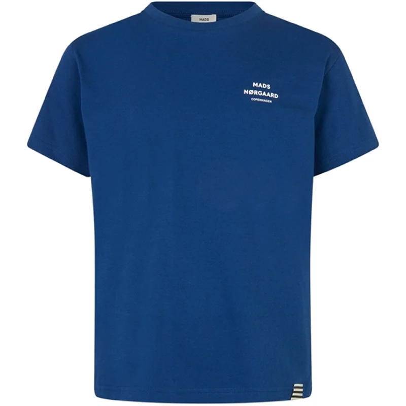 Elegant Design Mads Nørgaard Printed T-Shirts Thorlino T-Shirts Estate Blue