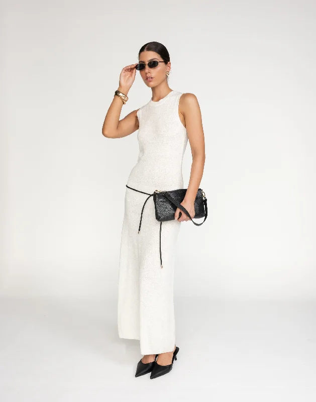 Fashionable And Fashionable Ariana Maxi Dress (White)