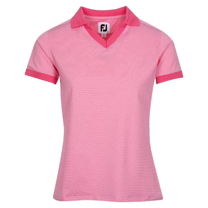 High-end Fashion Womens Short Sleeve Open Collar Pink - AW24