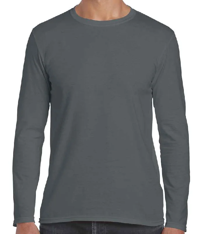 Luxury And Elegant Gildan SoftStyle® Long Sleeve T-Shirt | Charcoal