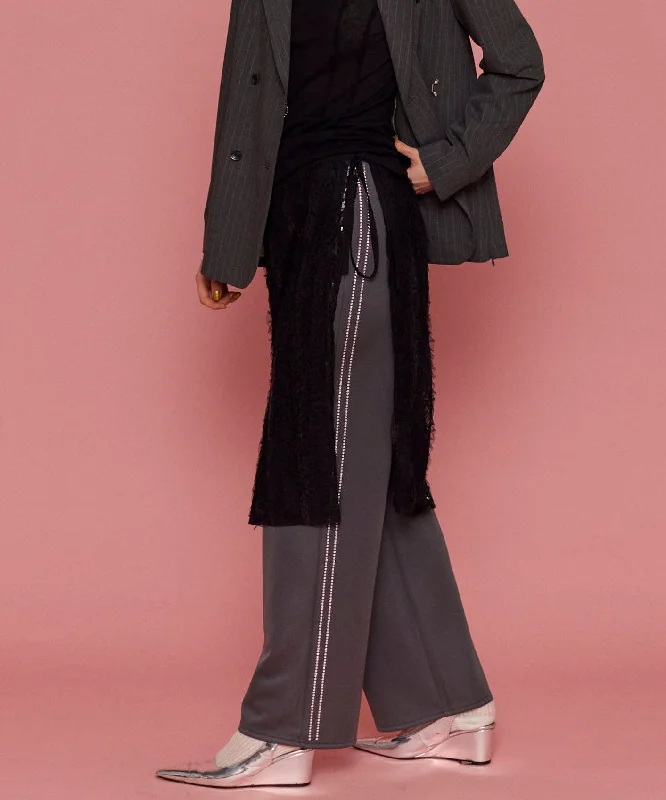 Fashionable Inner Wear Side Rhinestone Pants