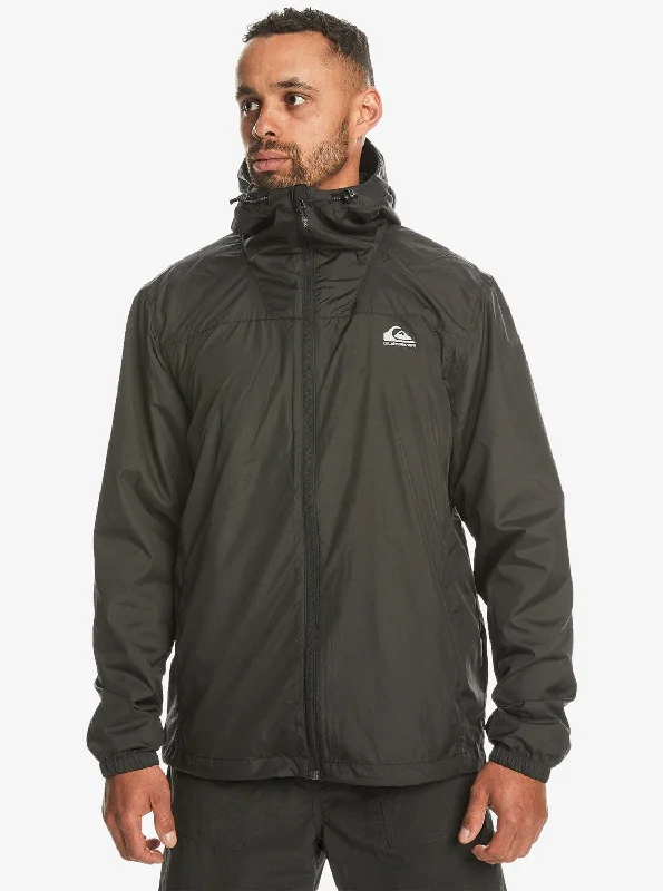 Celebrity Must-have Quiksilver Jackets Hooded Neck Full Zip Closure