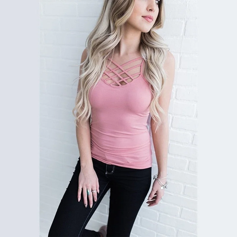 Goddess Style Tank Tops Women Camisole Vest simple Stretchable Ladies Slim Sexy Strappy Camis Tops Goddess Style Tank Tops Women Camisole Vest simple Stretchable Ladies Slim Sexy Strappy Camis Tops