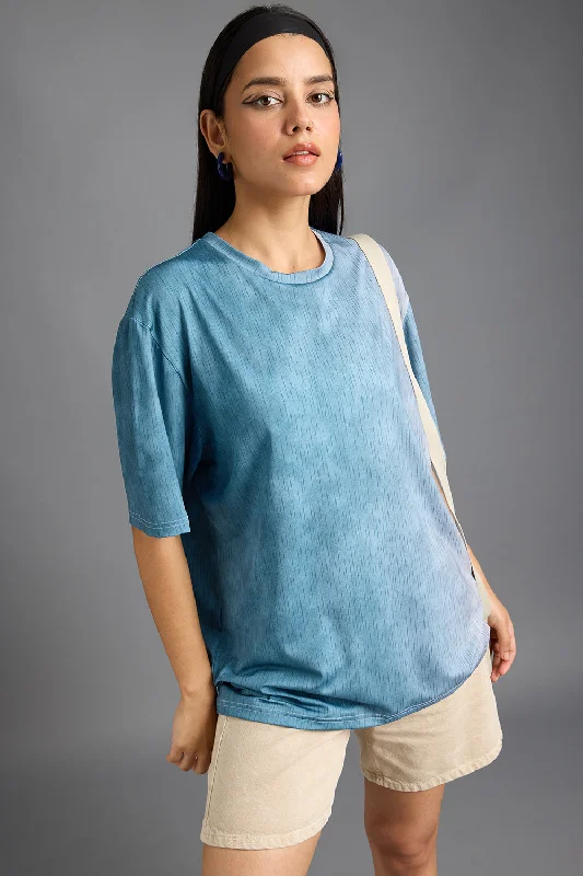 Elegant Wear Printed Women's T-Shirt- Drizzle