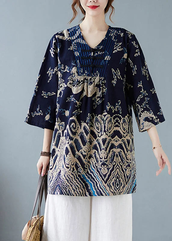 Modern Tailoring Navy Blue Button T Shirt Long Sleeve
