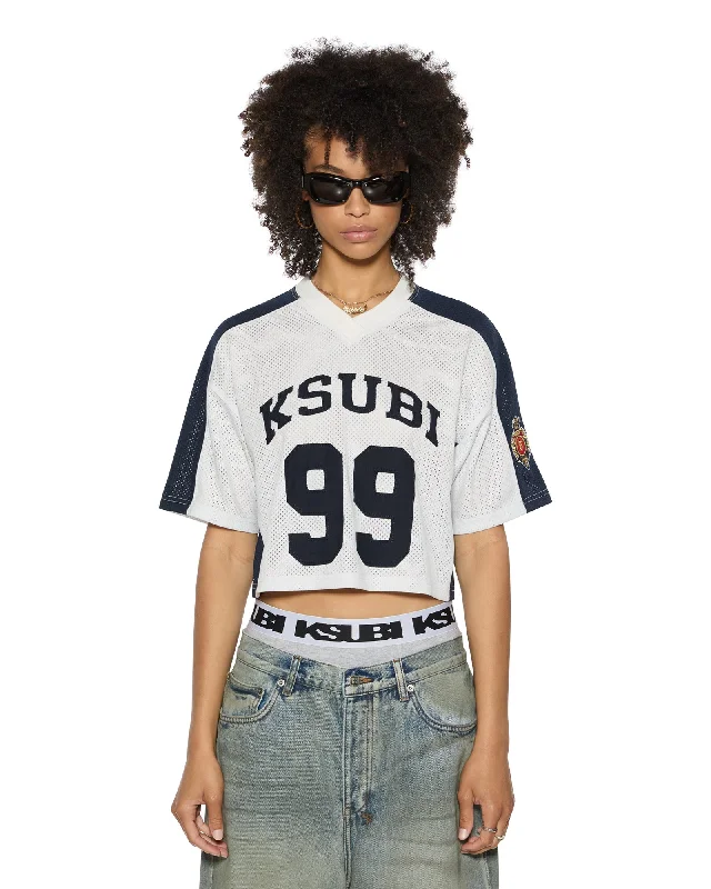 Versatile Items 99 SS CROP JERSEY WHITE