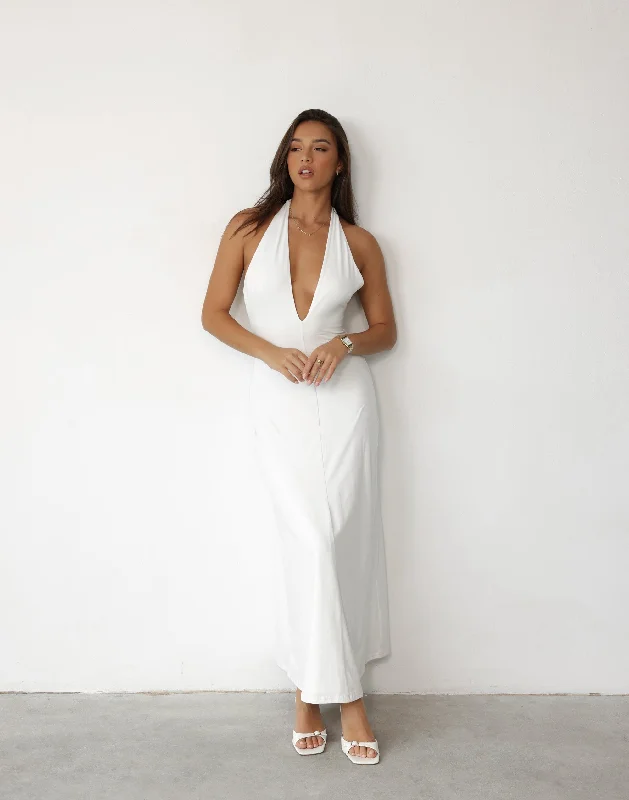 Boutique Recommendation Victoria Maxi Dress (White)