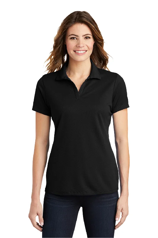 Lazy Home Sport-Tek Womens RacerMesh Moisture Wicking Short Sleeve Polo Shirt - Black Lazy Home Sport-Tek Womens RacerMesh Moisture Wicking Short Sleeve Polo Shirt - Black