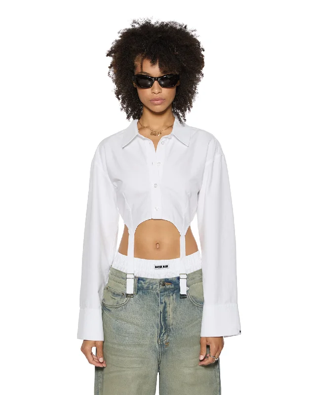 Elegant Design SASHA LS SHIRT WHITE