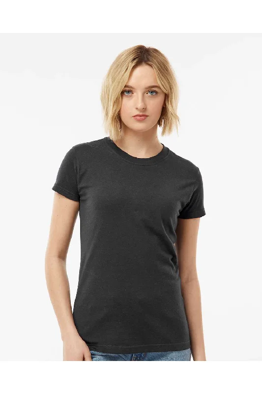 Street Cool Tultex Womens Fine Jersey Slim Fit Short Sleeve Crewneck T-Shirt - Coal Grey - Closeout