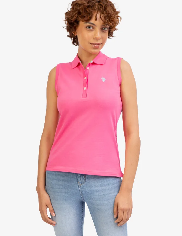 Simple And Comfortable CLASSIC SLEEVELESS POLO SHIRT