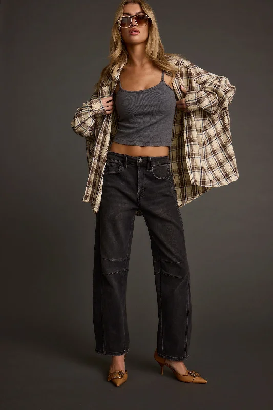 Personalized Wear Williamsburg Beige Plaid Flannel