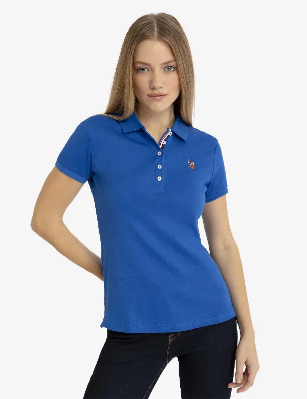 Simple Matching SOLID INTERLOCK POLO SHIRT