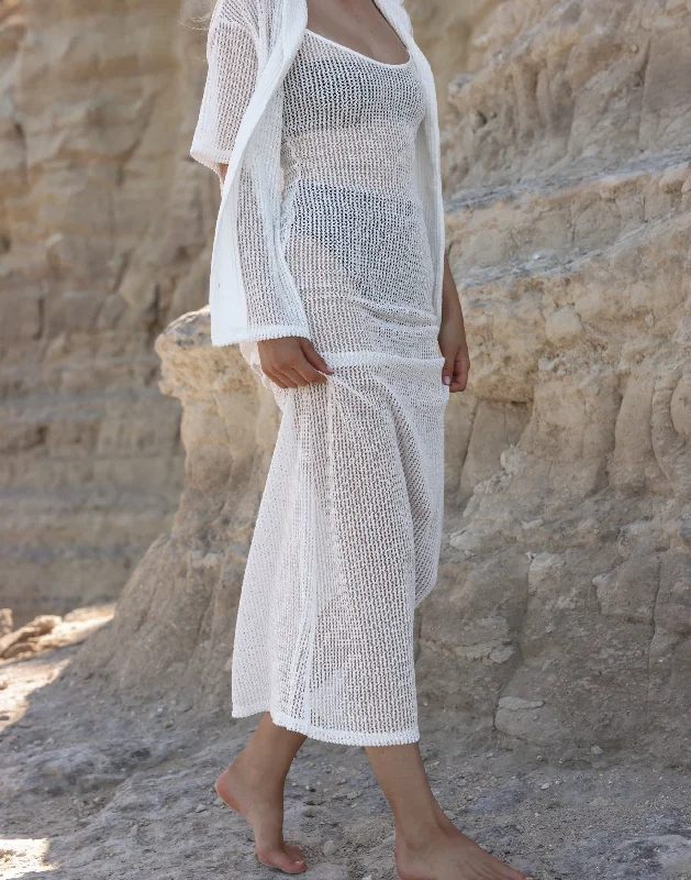 Tropical Style Claira Maxi Dress (White)