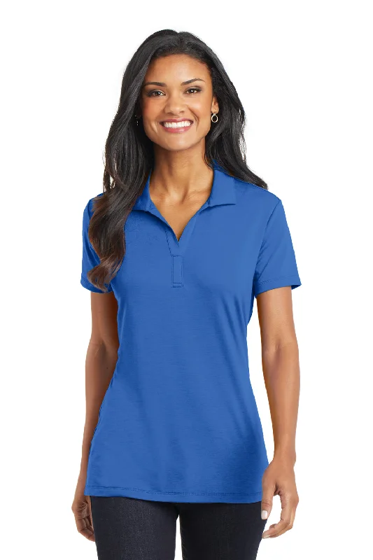 Creative Prints Port Authority Womens Cotton Touch Performance Moisture Wicking Short Sleeve Polo Shirt - Strong Blue Creative Prints Port Authority Womens Cotton Touch Performance Moisture Wicking Short Sleeve Polo Shirt - Strong Blue