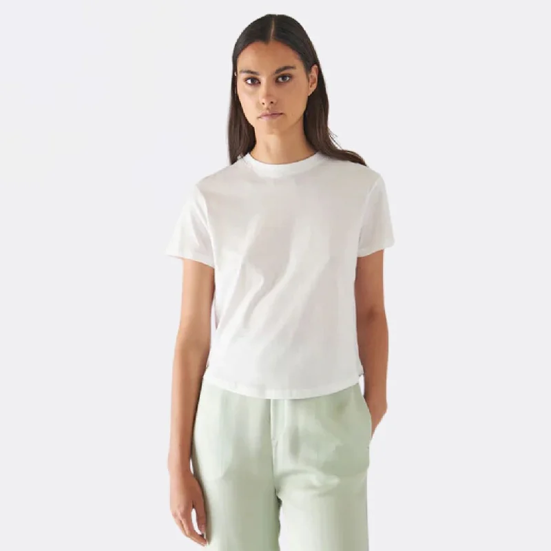 Personalized Wear Pima Hi Neck Baby Tee (White)