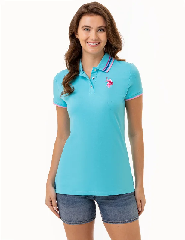 Modern City TIPPED VARSITY POLO SHIRT